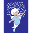 christmas angel vector image vector image