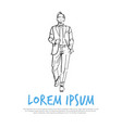 business man executive hand pocket concept vector image
