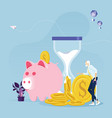 old businessman with retirement money vector image