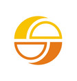 circle balance round logo vector image