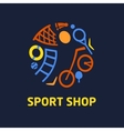 logo sport shop vector image