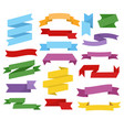 stripes or ribbons for sign placement isolated vector image