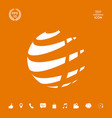 earth logo design symbol graphic elements vector image