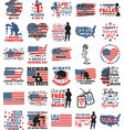memorial day bundle printable vector image vector image