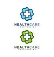 negative health care logo design template vector image vector image