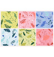 background pattern with natural leaves and plant vector image vector image