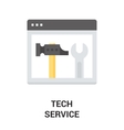tech service icon vector image vector image