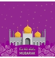 flat of mosque for muslim vector image