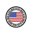 made in usa round rubber stamp for products vector image
