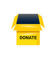 donate box isolated on white vector image