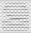 shadow dividers line paper design panel vector image vector image