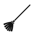 broom black simple icon vector image