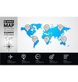 grand world map graphic element vector image