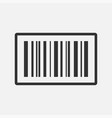 barcode icon isolated flat design vector image vector image