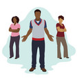 black mans choice vector image vector image
