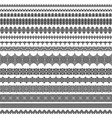 seamless brushes in traditional greek style vector image vector image