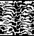 brush painted tiger seamless pattern black vector image vector image