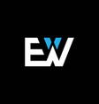 we or ew abstract outstanding professional vector image vector image