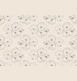 floral seamless pattern of fabric design flower vector image vector image