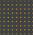 gold hearts pattern vector image vector image