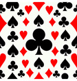 seamless poker pattern background vector image