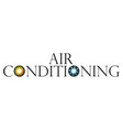 air conditioning and heating design vector image