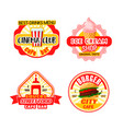fast food cinema bistro snacks icons vector image