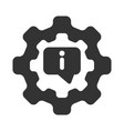 support info icon vector image vector image