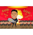 bomb on north korea vector image