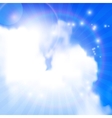 bright glow background vector image