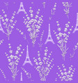 pattern with lavender flowers vector image