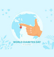 world diabetes day banner vector image
