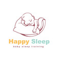 baby logo template vector image