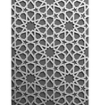 seamless islamic pattern 3d traditional arabic vector image