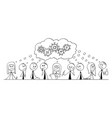 cartoon of group business people businessmen vector image vector image