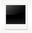 empty shiny photo frame polaroid vector image