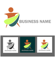 wellness and health business logo vector image