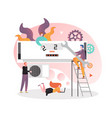 air conditioning services and maintenance vector image