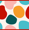 abstract seamless pattern with bio organic shapes vector image