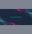 abstract dynamic motion lines and dots background vector image