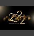 black and gold happy new year background vector image