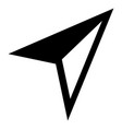 airplane arrowhead cursor vector image