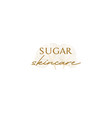 flat letter mark sugar skincare beauty logo design vector image