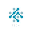 circles icon new tech logo template cross vector image
