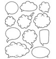 comics bubbles collection 4 vector image