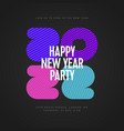 happy new year 2022 and merry christmas layout vector image vector image