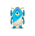 cartoon funny childish alien vector image vector image