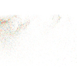 confetti on a white rectangle vector image