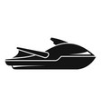 sport jet ski icon simple style vector image vector image