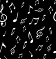 abstract seamless pattern with music notes vector image